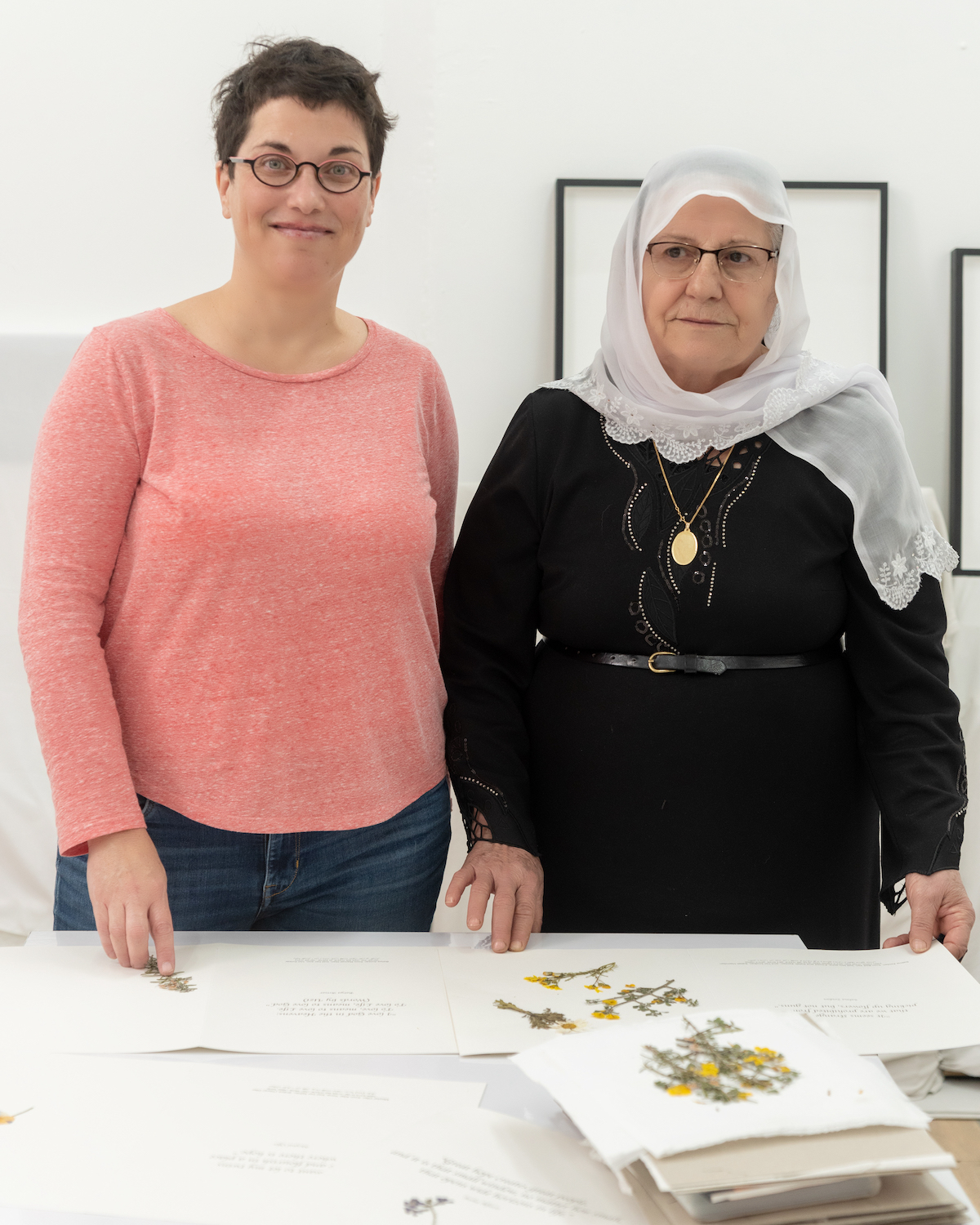 Bereaved Israeli daughter, Meytal Ofer (left) and bereaved Palestinian mother, Salma Zeidan (right)