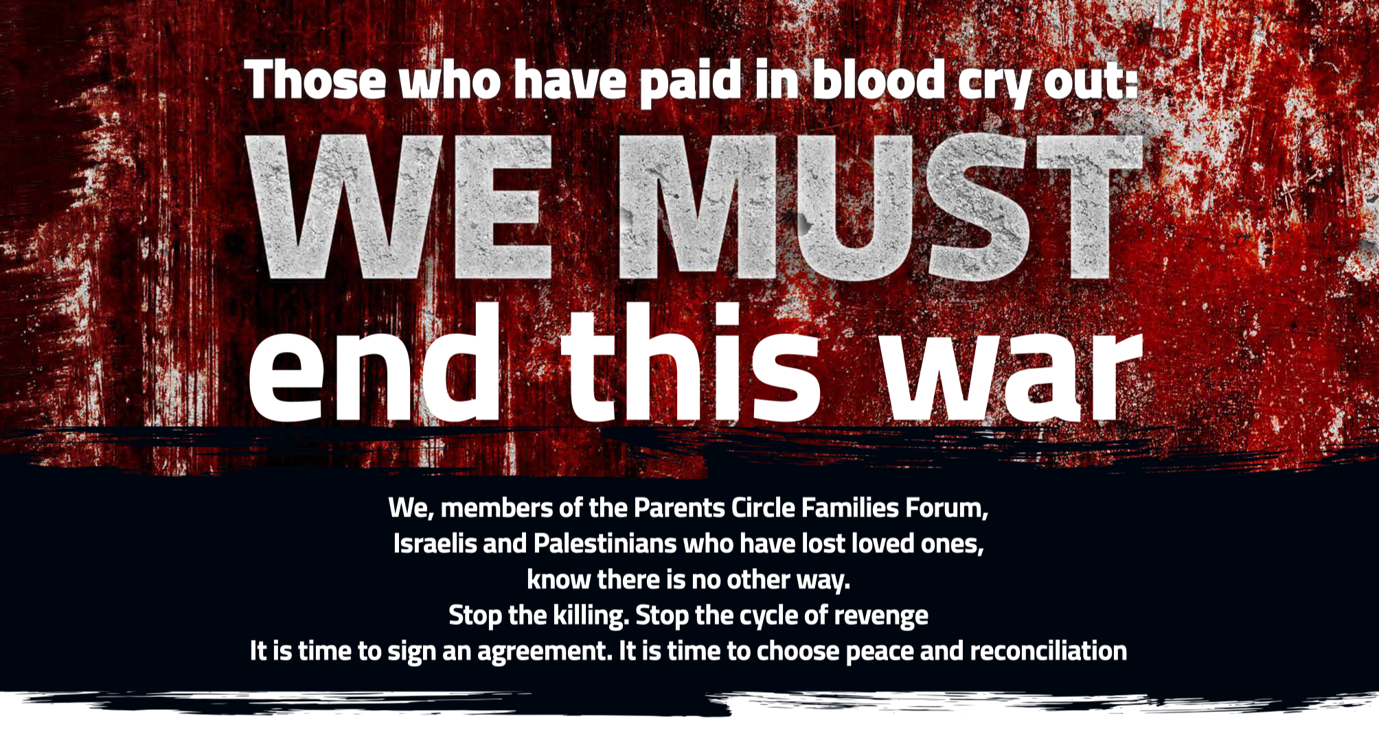 Bereaved Israelis and Palestinians take full page ad in Ha’aretz
