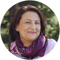 Huda Abuarquob masked